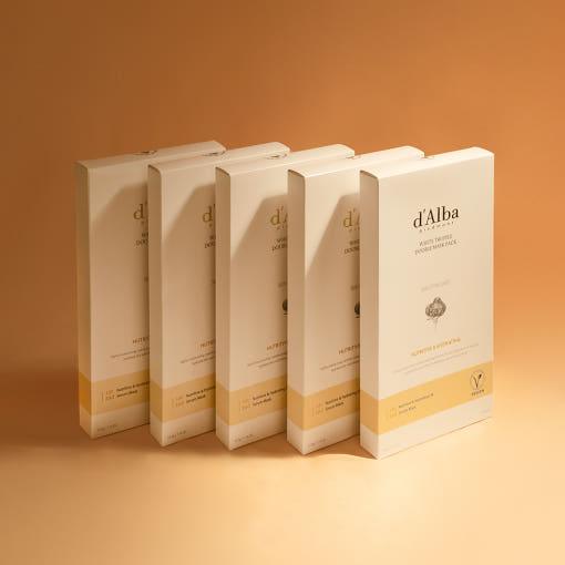 d'Alba White Truffle Double Mask Pack [Nutritive/Hydrating] 32.5g X 20ea (Facial Mask) 32.5 g