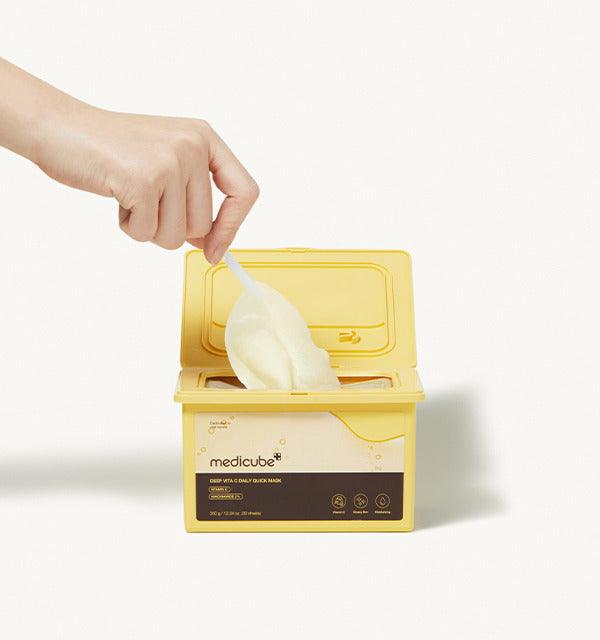 medicube Deep Vita C Daily Quick Mask 350ml/30Sheets (Facial Mask)