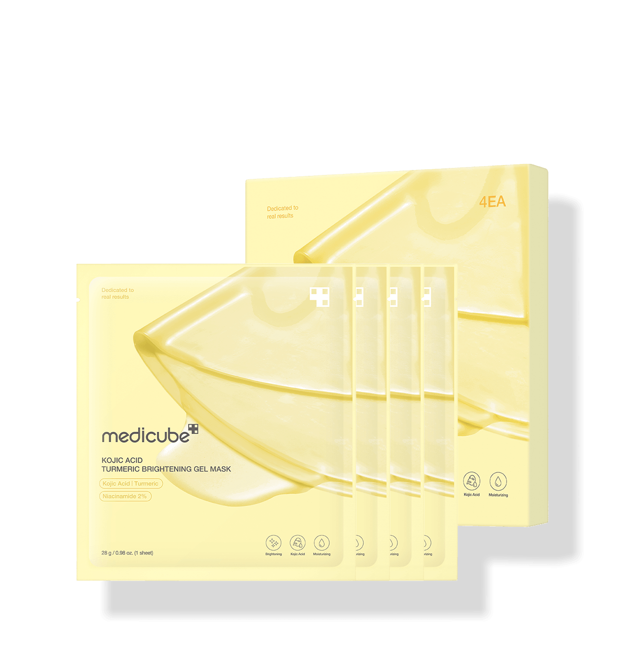medicube Kojic Acid Turmeric Brightening Gel Mask 28g*4ea (Facial Mask) 28 g