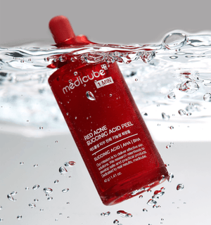 medicube Red Acne Succinic Acid Peel packaging and details