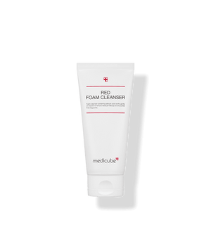 medicube Red Foam Cleanser packaging and details