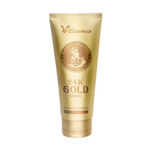 Elizavecca 24K Gold Snail Foam Cleansing 180ml (Cleansers)