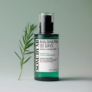 SOME BY MI AHA BHA PHA 30 Days Miracle Serum Light packaging and details