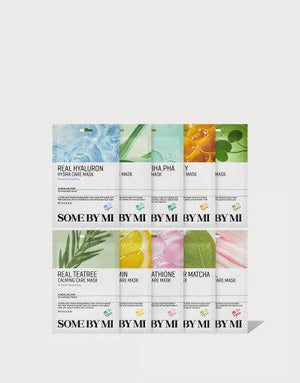 SOME BY MI REAL MASK 20g*10ea (10-type) packaging and details
