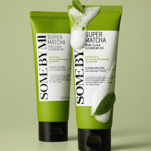 SOME BY MI Super Matcha Pore Clean Cleansing Gel packaging and details