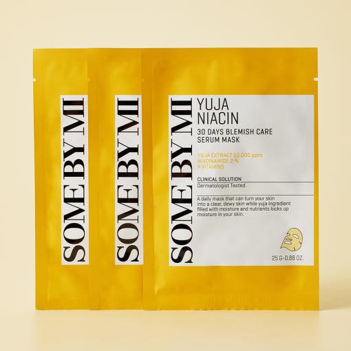 SOME BY MI Yuja Niacin Blemish Care Serum Mask (25g x 10ea) (Facial Mask) 25 g