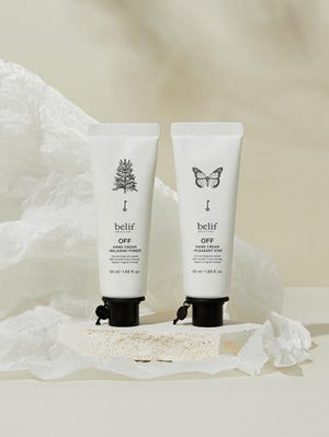 belif Off Hand Cream 50ml (2-type) packaging and details