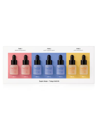 المجموعة التجريبية belif Super Drops لمدة 7 أيام 6ml*7ea