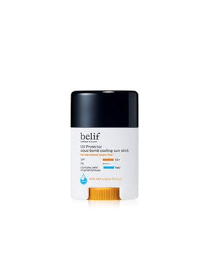 belif UV Protector Aqua Bomb Cooling Sun Stick 14g (SPF 50+, PA++++) packaging and details