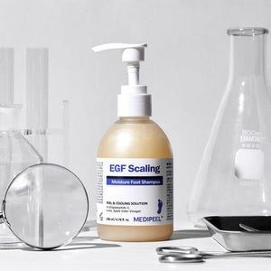MEDIPEEL EGF Scaling Moisture Foot Shampoo packaging and details