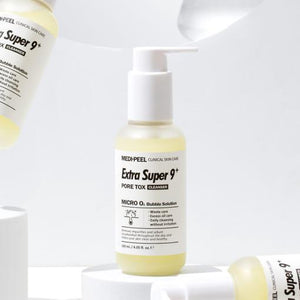 MEDIPEEL Extra Super 9 Plus Pore Tox Cleanser packaging and details