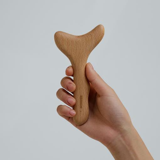 SENNOK Multi Bbul Guasha – Natural Wooden Gua Sha for Body & Face (Gua Massager)