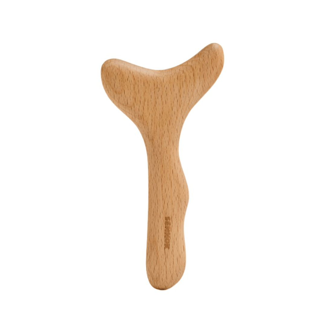 SENNOK Multi Bbul Guasha – Natural Wooden Gua Sha for Body & Face (Gua Massager)