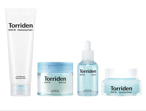 Torriden DIVE IN Hyaluronic Acid Skincare Set packaging and details
