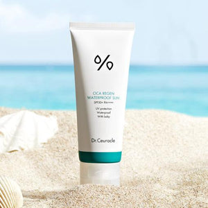 Dr.Ceuracle Cica Regen Waterproof Sun SPF50+ PA++++ packaging and details