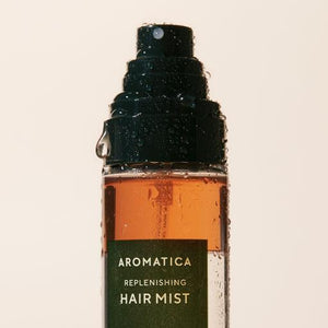 AROMATICA Replenishing Hair Mist Jasmine & Vetiver close-up view