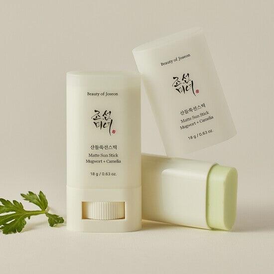 Beauty of Joseon Matte sun stick : Mugwort + Camelia 18g (SPF50+ PA++++) X 2EA [DOUBLE SET] 18 g