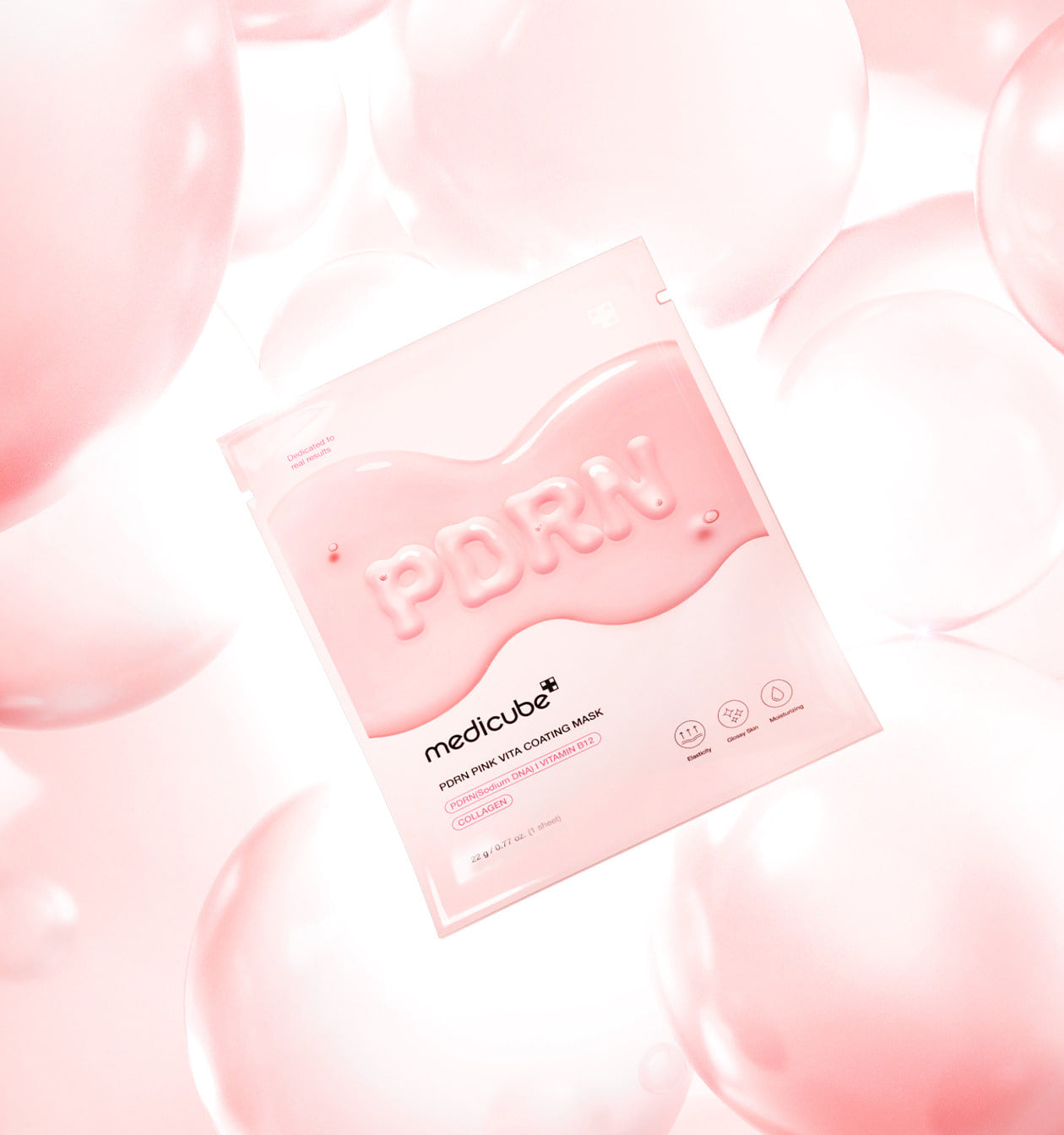 medicube PDRN Pink Vita Coating Mask 22g X 5ea - Korean Skincare | Mirai Skin