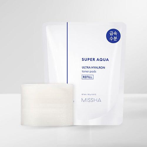 MISSHA Super Aqua Ultra Hyalron Toner Pad 180g/90pads (Refill) 180 g