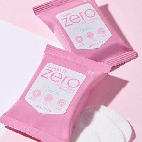 BANILA CO Clean It Zero Soothing Lip & Eye Remover Pad 60g/30P (Lip Pads) 60 g