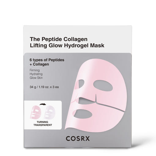 COSRX The Peptide Collagen Lifting Glow Hydrogel Mask 34g X 3ea (Facial Mask) 34 g