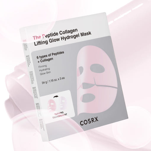 COSRX The Peptide Collagen Lifting Glow Hydrogel Mask 34g X 3ea (Facial Mask) 34 g