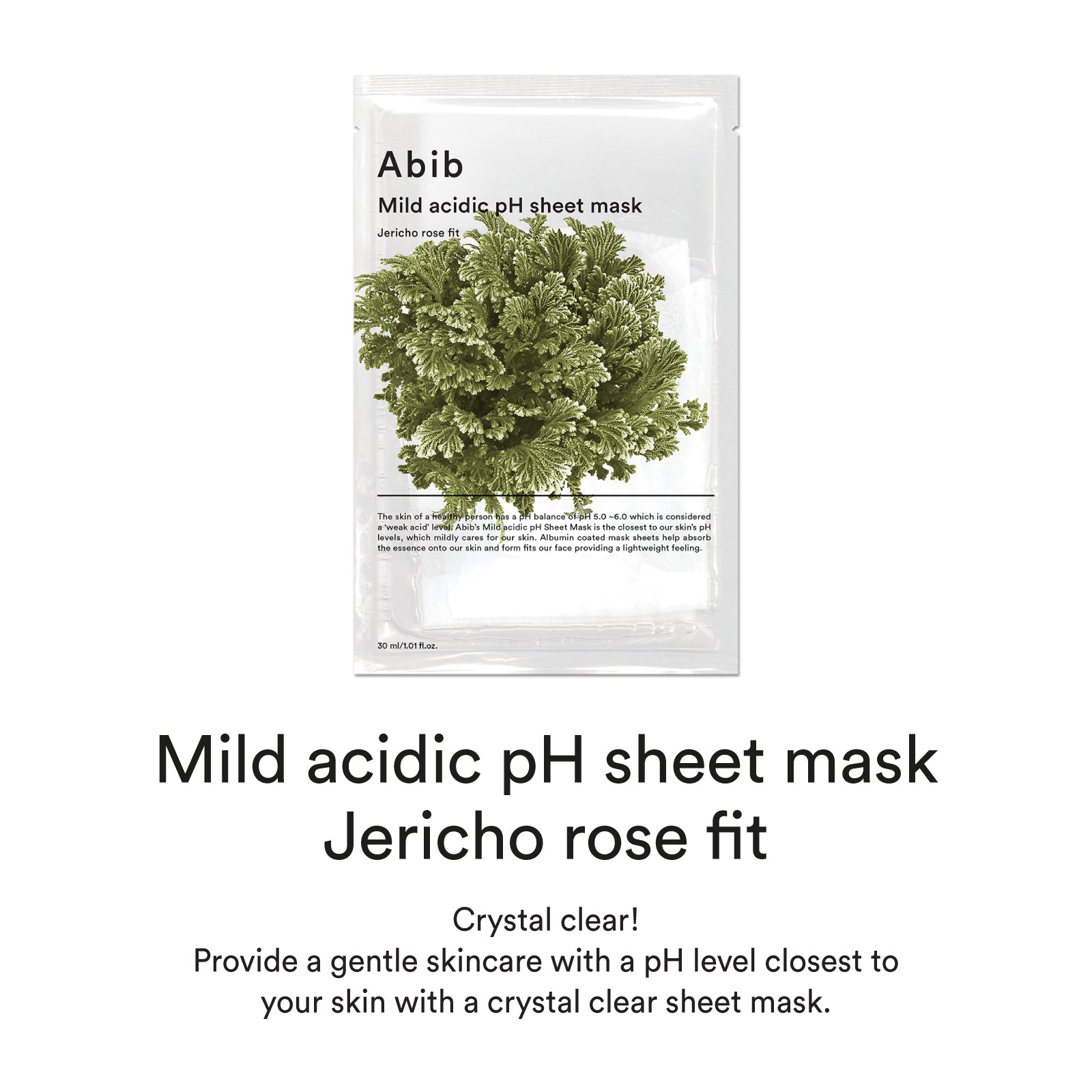 Abib Mild Acidic pH Sheet Mask Jericho Rose Fit 30ml X 10ea (Facial Mask)