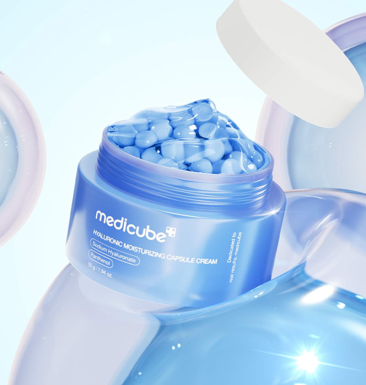 medicube Hyaluronic Moisturizing Capsule Cream 55g - Korean Skincare | Mirai Skin