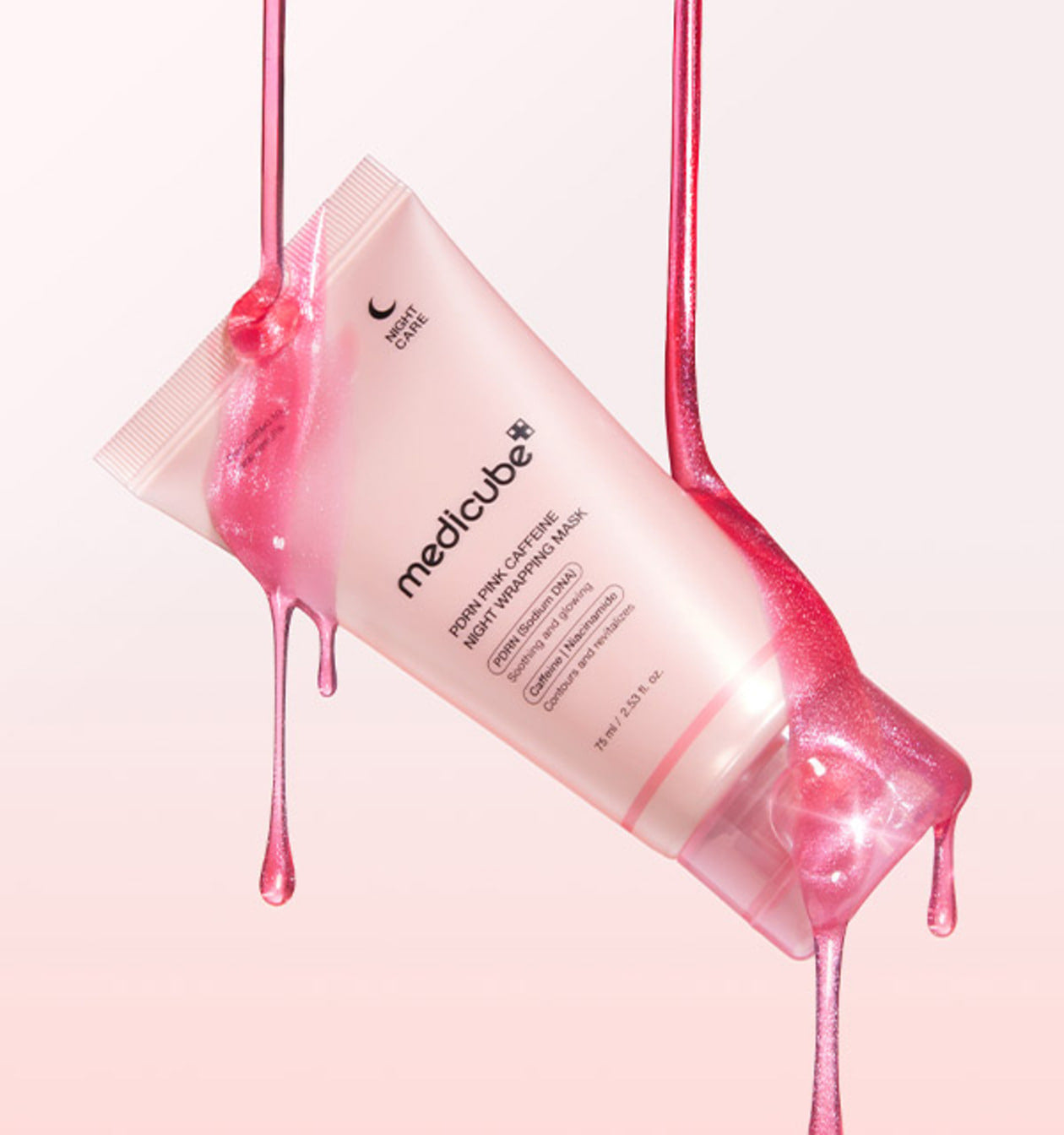 medicube PDRN Pink Caffeine Night Wrapping Mask 75ml - Korean Skincare | Mirai Skin