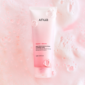 Anua Peach Niacin Spread Cleansing Foam product texture
