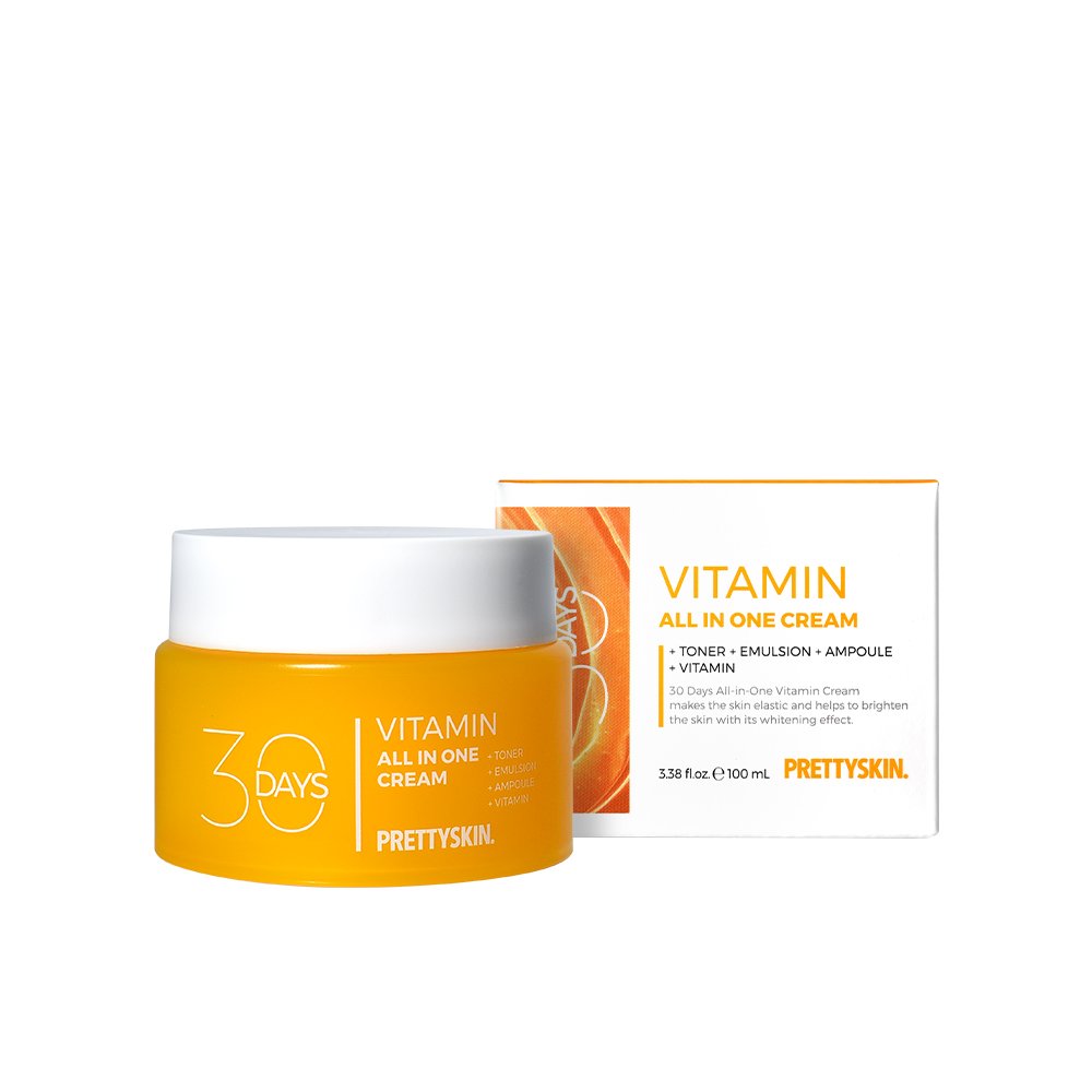PRETTYSKIN 30 Days All-in-One Vitamin Cream 100ml - product packaging