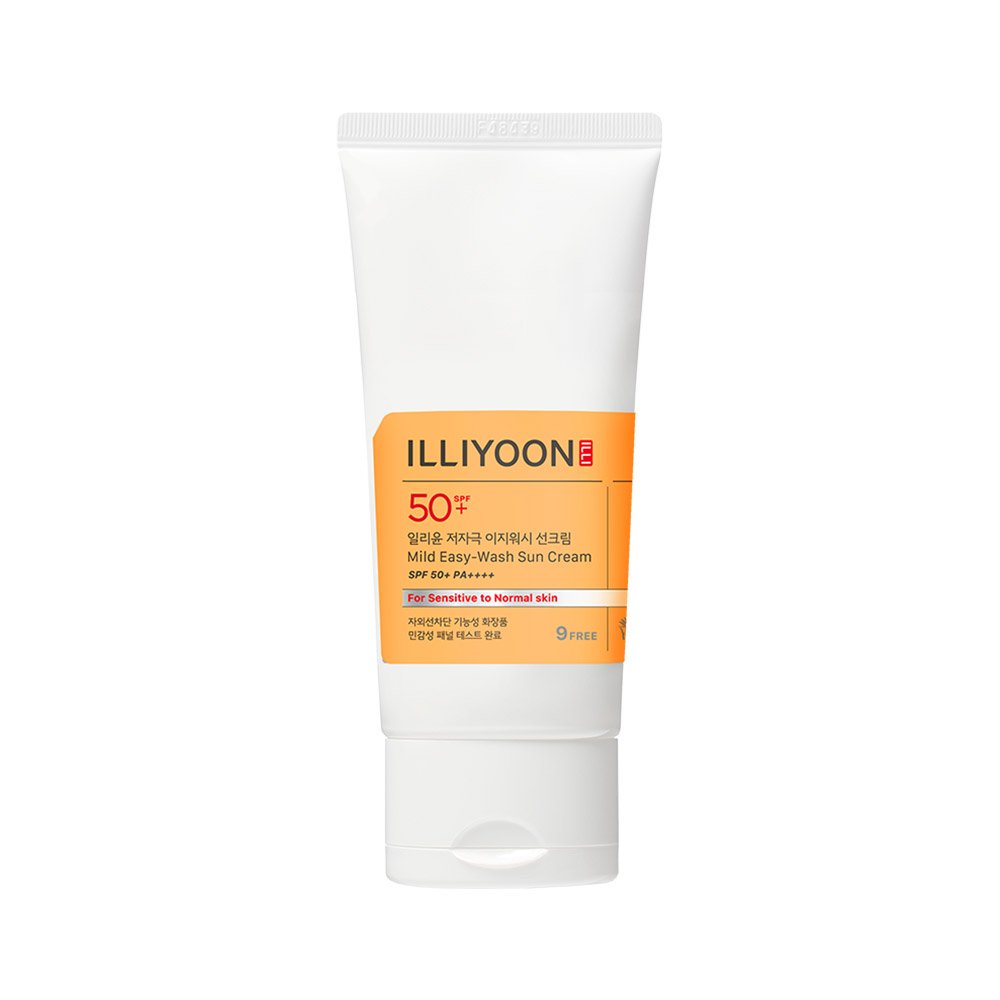ILLIYOON Mild Easy Wash Sun Cream SPF50+ PA++++ 80ml - product packaging