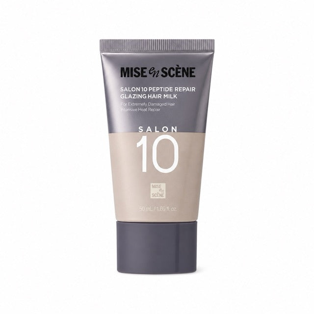 mise en scene Salon 10 Peptide Repair Glazing Hair Milk 150ml - product packaging