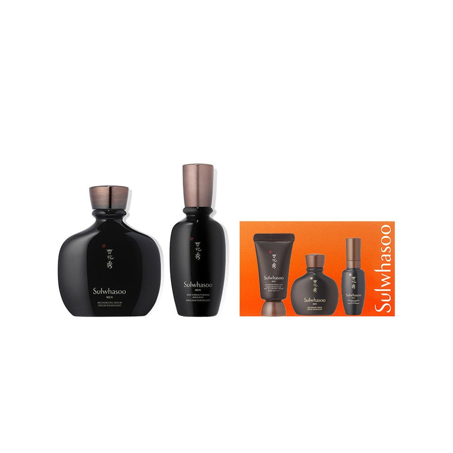 Huidverzorgingsset voor mannen Sulwhasoo Men Basic Set (Recharging Serum 140ml+Skin Strengthening Emulsion 90ml)