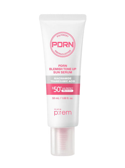 make p:rem PDRN Blemish Tone Up Sun Serum SPF50+ PA++++ 50ml