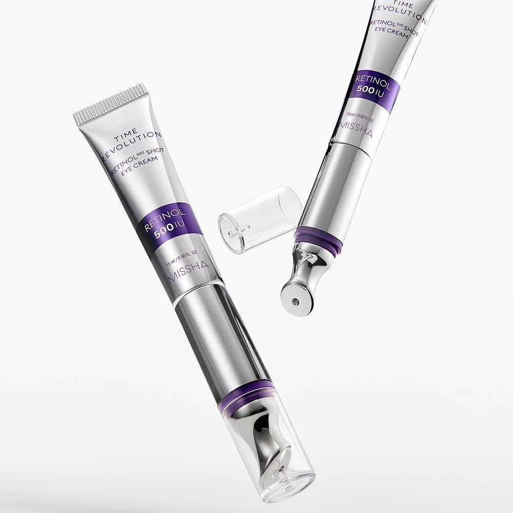 MISSHA Time Revolution Retinol 500 Shot Galvanic Eye Cream Duo Set 15ml+15ml(Refill)