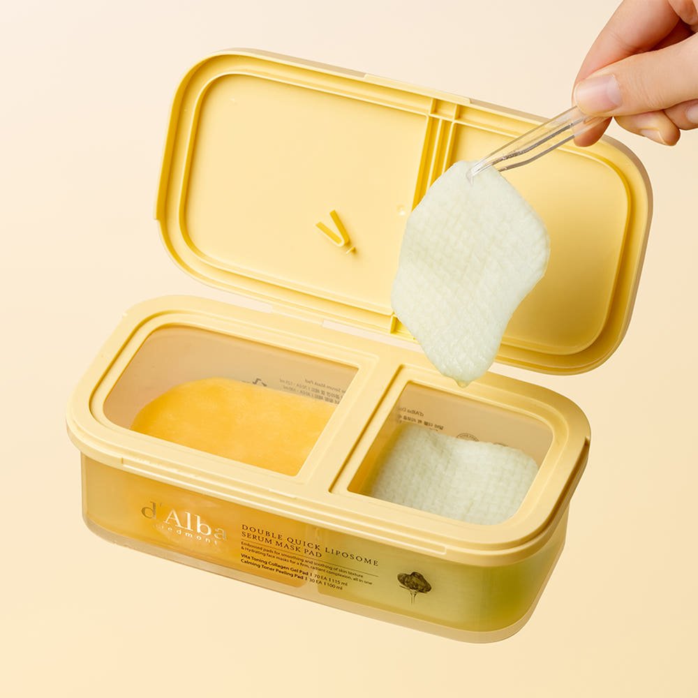 d’Alba Double Quick Liposome Serum Mask Pad | 100 Pads
