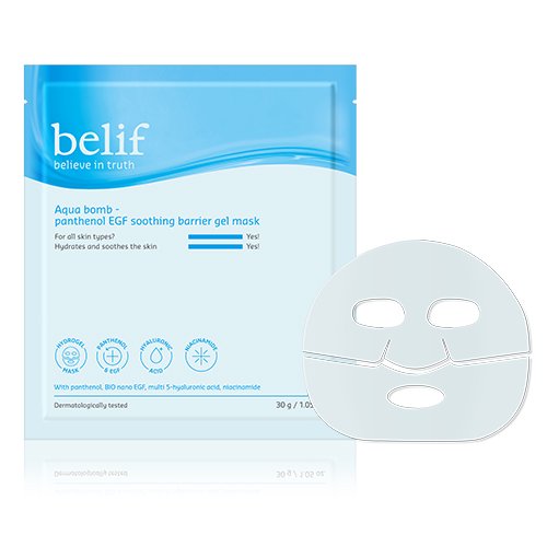 belif Aqua Bomb Panthenol EGF Soothing Barrier Gel Mask 30ml X 5ea - product image 2