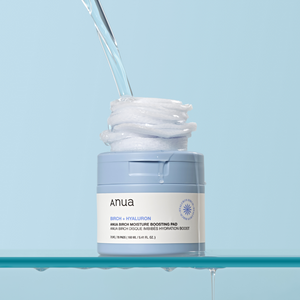 Anua Birch Moisture Boosting Pad 70ea packaging and details