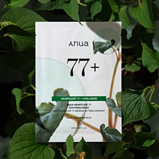 Anua HEARTLEAF 77% SOOTHING SHEET MASK 25ml X 10ea (Facial Mask)