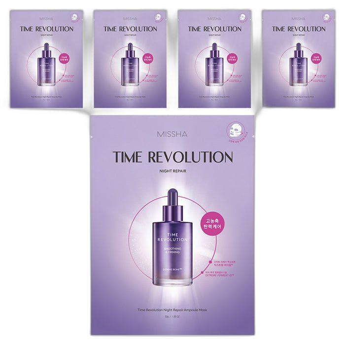 MISSHA Time Revolution Night Repair Ampoule Mask 30ml X 5ea