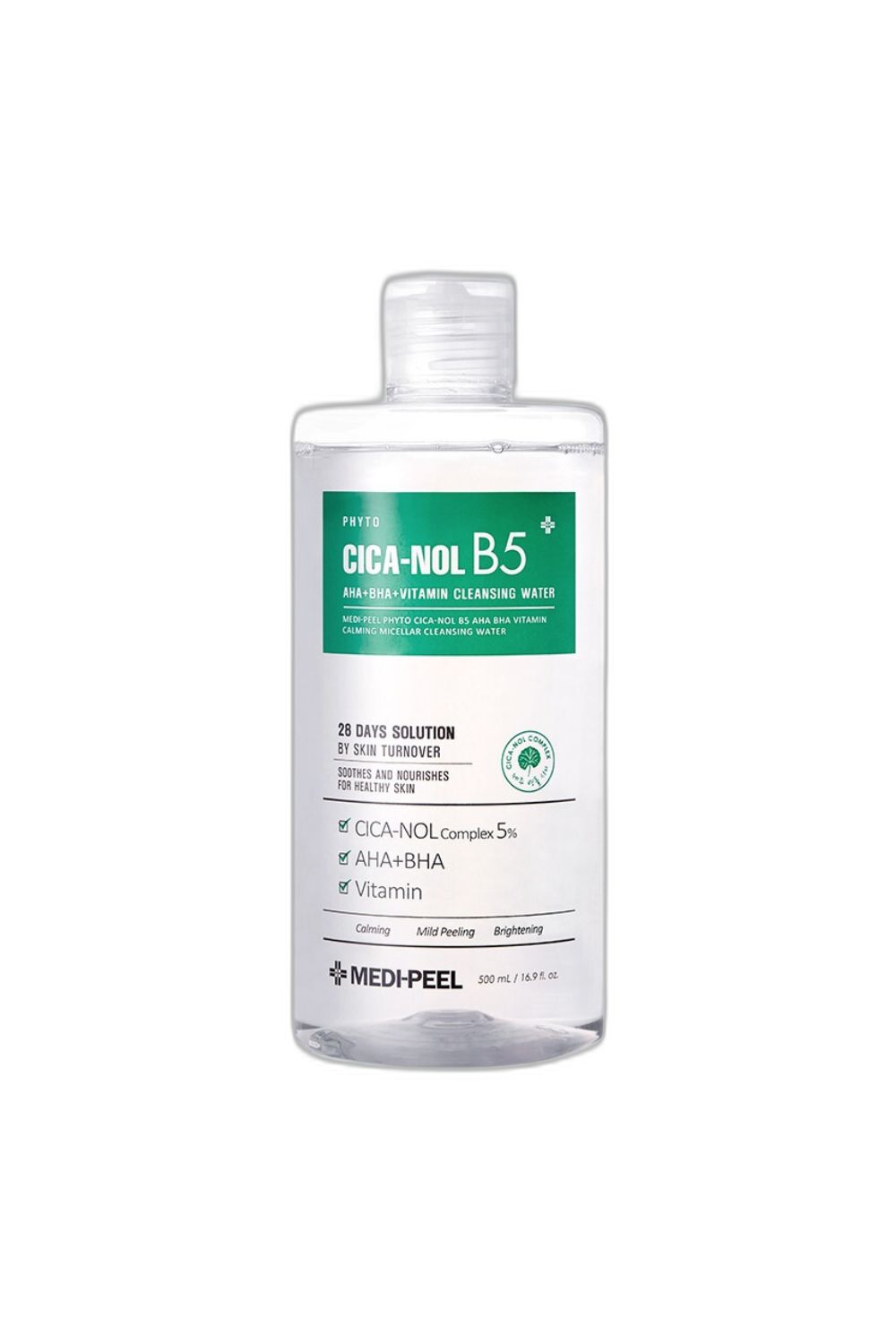 MEDIPEEL PHYTO CICA-NOL B5 AHA BHA Vitamin Calming Micellar Cleansing Water 500ml