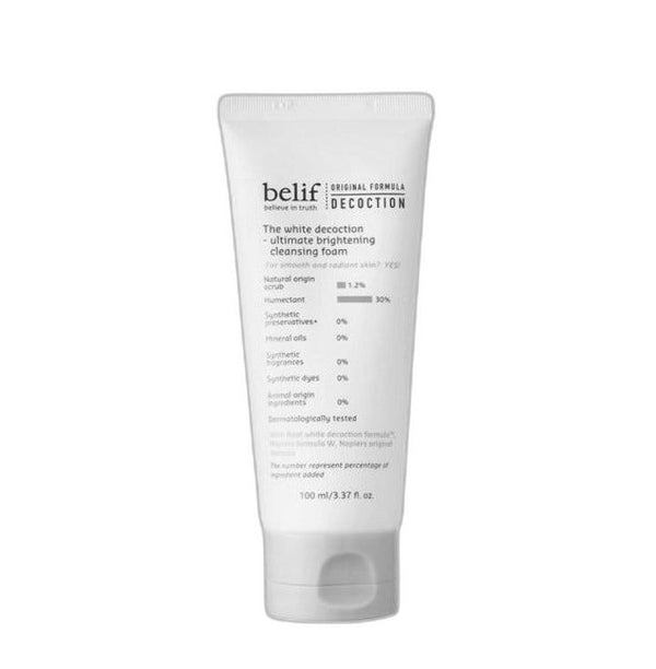 קצף ניקוי belif The White Decoction Ultimate Brightening Cleansing Foam 100ml