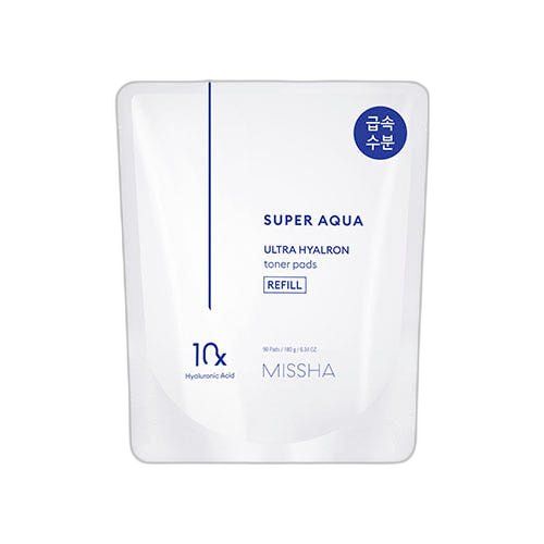 MISSHA Super Aqua Ultra Hyalron 토너 패드 180g/90매 (리필)
