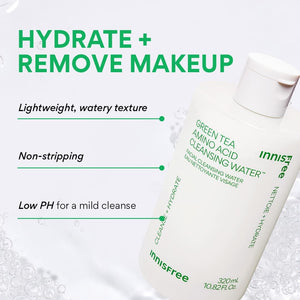 innisfree Green Tea Amino Hydrating Cleansing Water 320ml, image 2