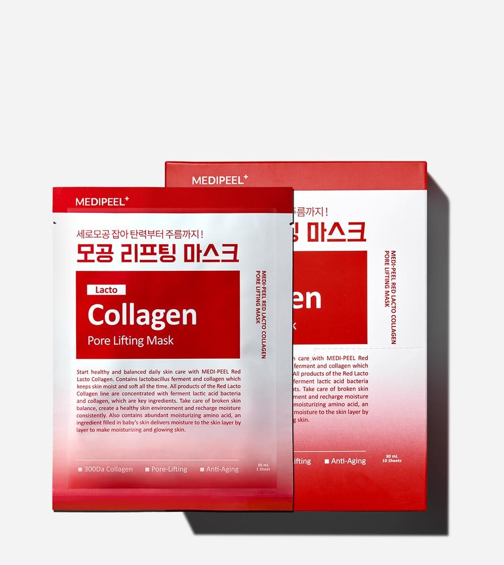 MEDIPEEL Red Lacto Collagen Pore Lifting Mask 30ml*10ea