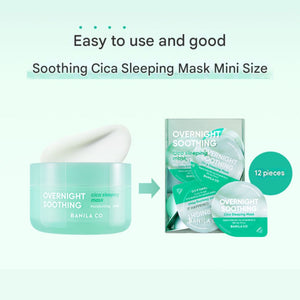 BANILA CO Overnight Soothing Cica Sleeping Mask Travel Kit 4g X 12ea, image 2