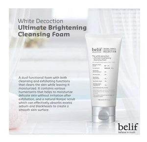 belif The White Decoction Ultimate Brightening Cleansing Foam 100ml, image 2