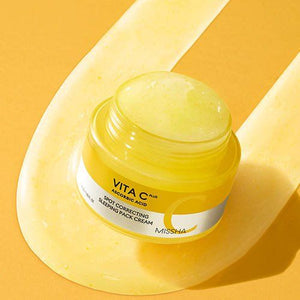 MISSHA Vita C Plus Spot Correcting Sleeping Mask Pack Cream 50ml, image 3