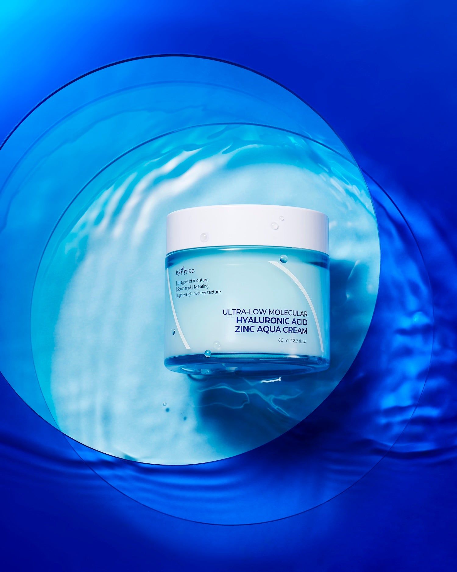 Isntree Ultra-Low Molecular Hyaluronic Acid Zinc Aqua Cream 80